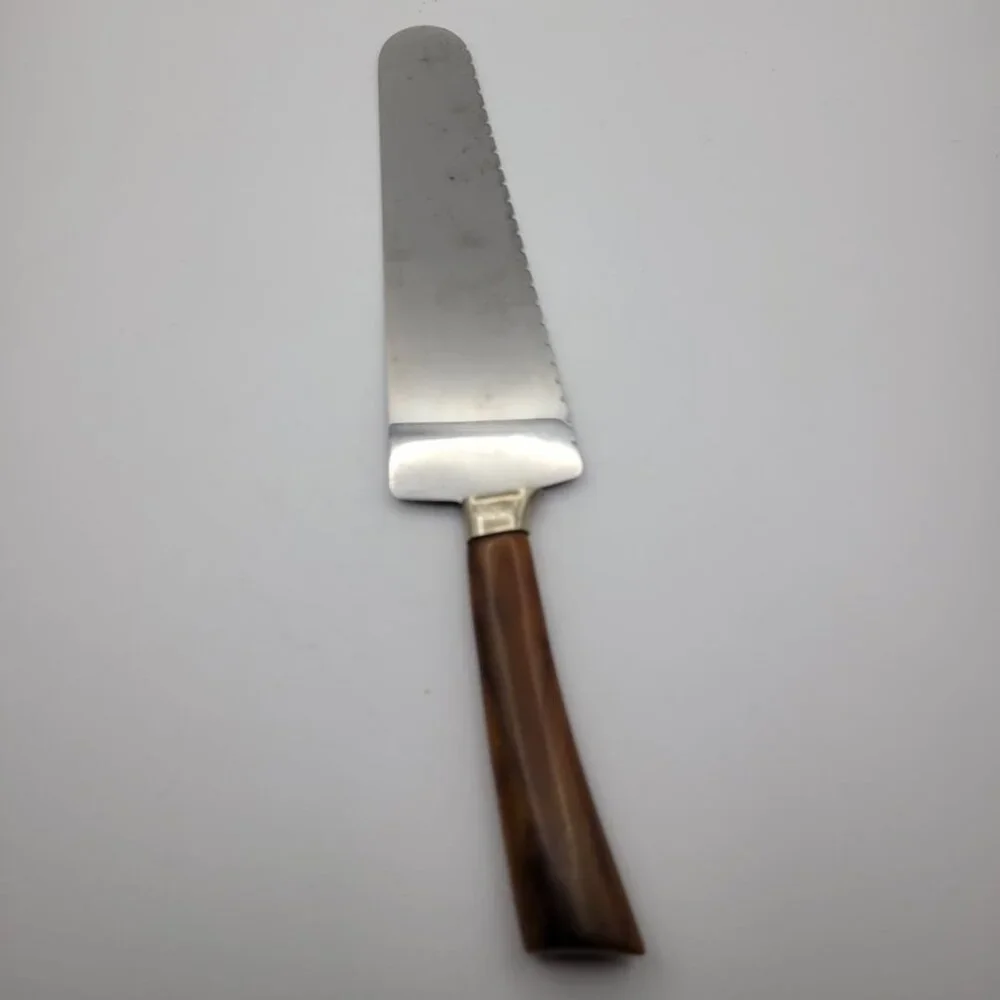 Frontier Forge Stainless Steel Serrated Knife Serving Cake Pie Dessert‎ Vintage